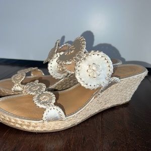 Jack Rogers Platinum Gold Sandal